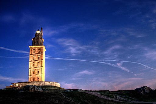 Herkulesturm bei Coruna (UNESCO-Welterbe in Spanien). Torre 11059TMB