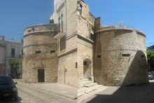 The last two remaining towers of Ruvo's medieval walls Torrioni Ruvo di Puglia.png