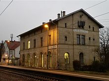 Ehemaliges Empfangsgebäude des Bahnhofs Wasseralfingen