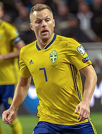 UEFA EURO qualifiers Sweden vs Romaina 20190323 Sebastian Larsson (cropped).jpg