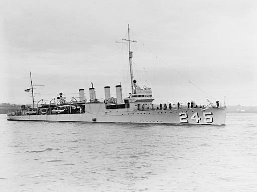 USS Reuben James (DD-245) on 29 April 1939
