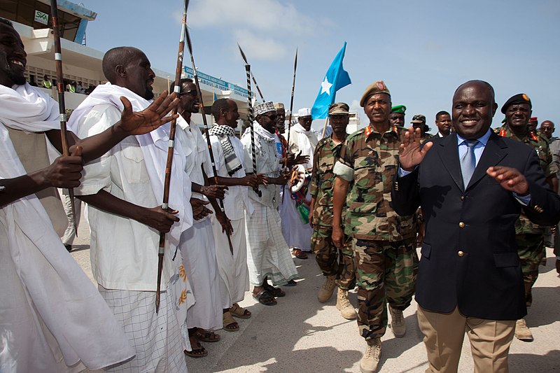 File:Ugandan Defence Minister Dr Crispin Kiyonga arrives in Mogadishu (6165594398).jpg