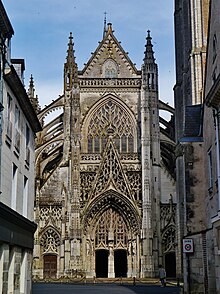 Facade of the: Trinity Abbey, Vendôme