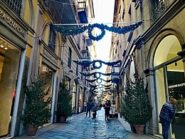 Via della Spiga during the holiday season, Milan, Italy.jpg