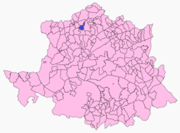 Kaart van Villanueva de la Sierra