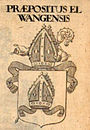 Историческое изображение герба княжества-пробства. (Ок. 1680 г.)