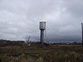 Menara air umum di pedesaan Rusia.