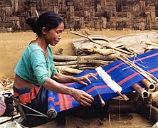 Woman weaving (Bangladesh)