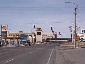 Border between Wendover, Utah and West Wendover, Nevada