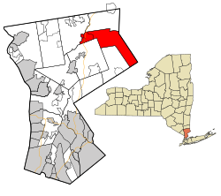 Location in Westchester County and the state of New York.