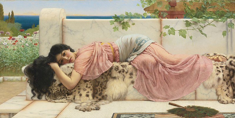 File:When the heart is young, by John William Godward.jpg