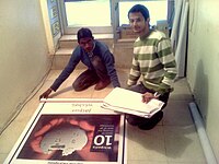 Atul Jamwal at printing shop