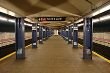 Scenes from the music video were filmed at the York Street station in New York City. York Street station NYC Subway.jpg