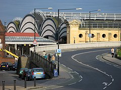 York railway station from Queen Street