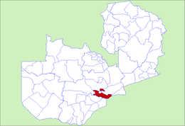 District de Kafue - Carte