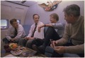 Zbigniew Brzezinski, Michael Blumenthal, Jimmy Carter and Cyrus Vance aboard Air Force One during a trip to London... - NARA - 174612.tif