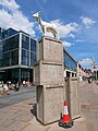 "I Goat", a sculpture in Spitalfields.