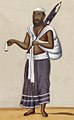 "Pearl Trader" painting on mica in 1870 detail, from- Indian - Leaf from Bound Collection of 20 Miniatures Depicting Village Life - Walters 35176C (cropped).jpg