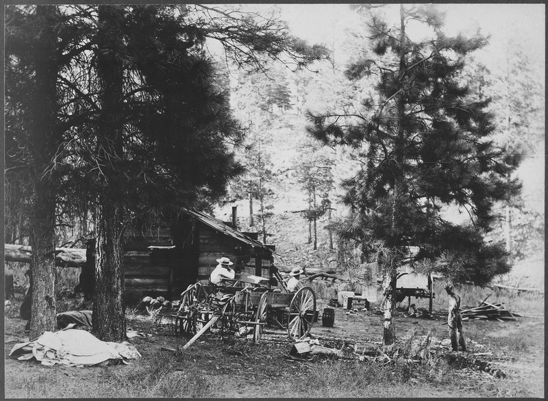 File:"Target shooting, in Arizona." John Doyle's ranch, ca. 1887-89. By Ames - NARA - 523556.tif