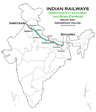 <span class="mw-page-title-main">Saharsa–Amritsar Jan Sewa Express</span> Train in India