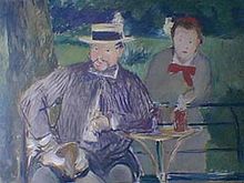 Édouard Manet - Portrait d'Ernest Hoschede et sa fille Marthe.jpg