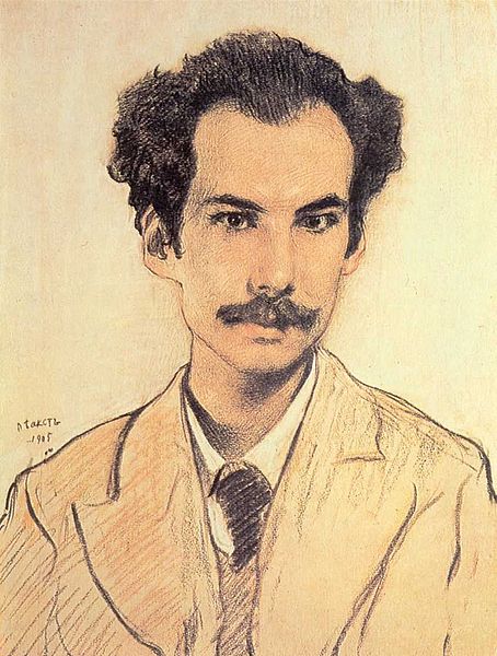 Portrait of Bely by Léon Bakst, 1905