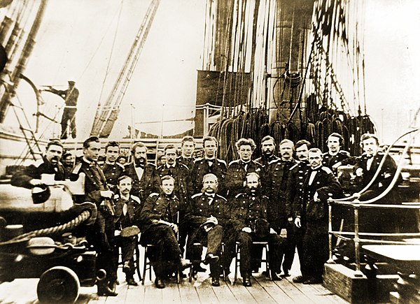 Russian frigate visits Boston, 1863