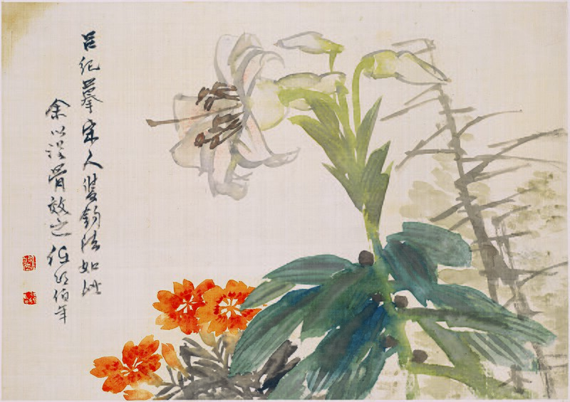 File:清 任頤 花卉圖冊 9.jpg