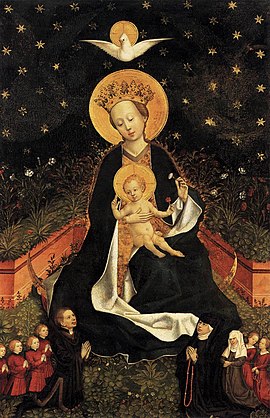 15th-century unknown painters - Madonna on a Crescent Moon in Hortus Conclusus - WGA23736.jpg