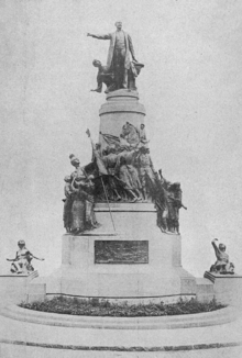 Monument to Ionescu from 1931, by Ernest Henri Dubois