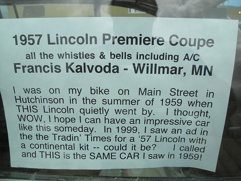 File:1957 Lincoln Premiere (9677791788).jpg