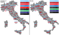 Seat distribution by constituency for the 1968 Italian general election.