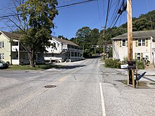 Union Street in Modena 2022-09-15 14 14 38 View north along Union Street at Meredith Court in Modena, Chester County, Pennsylvania.jpg