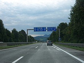 A10 – kurz vor der Ausfahrt