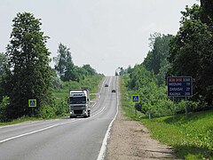 A14 w pobliżu Šventė