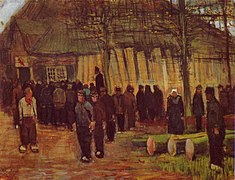 The timber auction by Vincent van Gogh