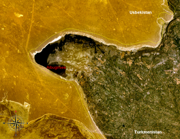 Satellite imagery of Lake Aibugir