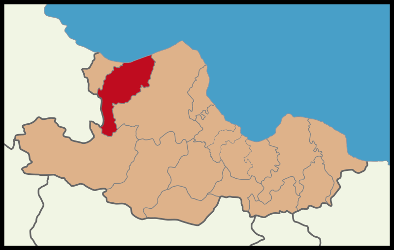 File:Alaçam District Location in Samsun Province.png