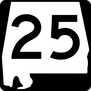 <span class="mw-page-title-main">Alabama State Route 25</span> State highway in Alabama, United States