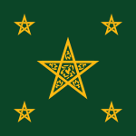 Znak dynastie Alaouite a Maroka