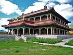 A monastery in Chinese-style architecture