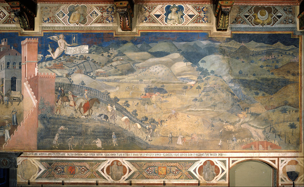 Ambrogio Lorenzetti - Effects of Good Government in the countryside - Google Art Project