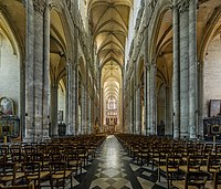 Amiens Cathedral nave facing east toward choir