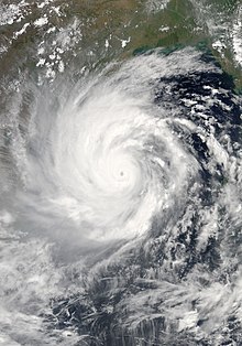 Amphan was the costliest cyclone in the basin to strike land. Amphan 2020-05-18 0745Z.jpg