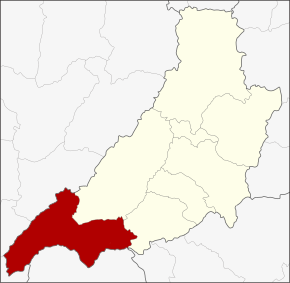 Amplasarea districtului în provincia Phrae