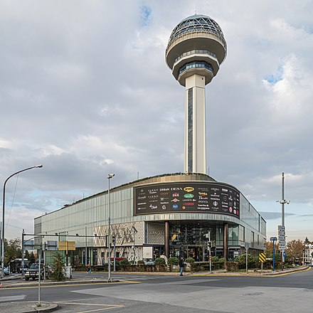 Atakule Tower in Çankaya, Ankara.