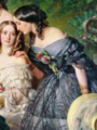  The Empress EugéNie De Montijo Surrounded By Her Ladies In  Waiting By Franz Xaver Winterhalter Canvas Painting Posters And Prints Wall  Art Pictures for Living Room Bedroom Decor 08x12inch(20x30cm) Un: Posters