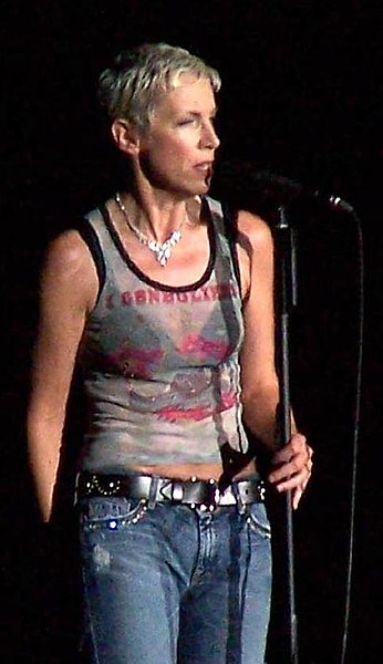 Lennox on stage in 2004