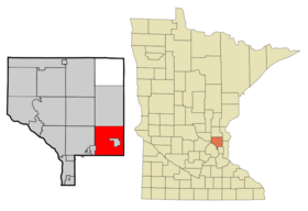 Anoka Cnty Minnesota Incorporated and Unincorporated areas LinoLakes Highlighted.png