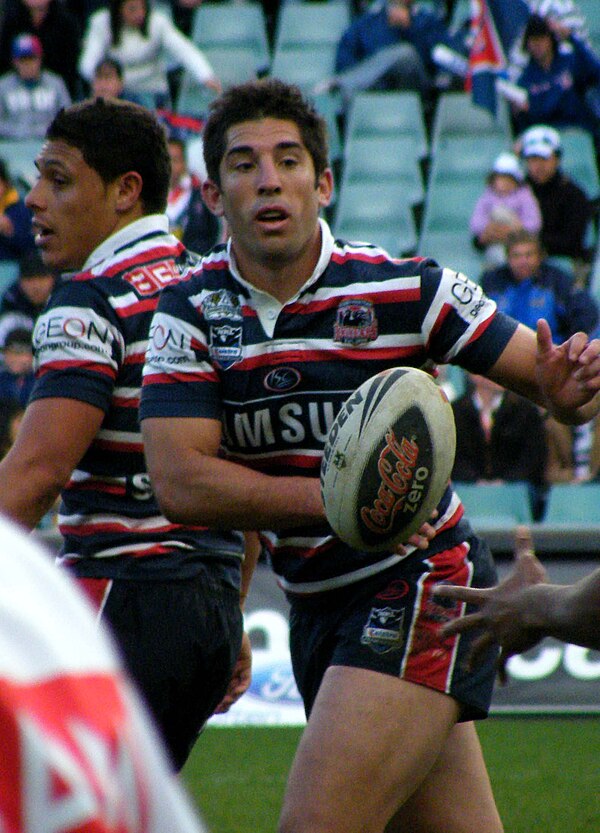 Anasta playing for the Roosters in 2008